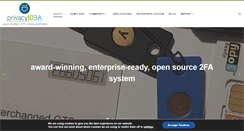 Desktop Screenshot of privacyidea.org